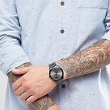 Michael Kors Slim Runway Black Dial Black Steel Strap Watch for Men - MK8507