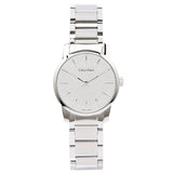 Calvin Klein City Silver Dial Silver Steel Strap Watch for Women - K2G23148