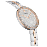 Swarovski Cosmopolitan Crystals Silver Dial Two Tone Steel Strap Watch for Women - 5644081