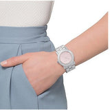 Marc Jacobs Amy Life Pink Dial Silver Steel Strap Watch for Women - MBM3300