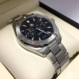 Tag Heuer Aquaracer Quartz Black Dial Silver Steel Strap Watch for Men - WAY111Z.BA0928