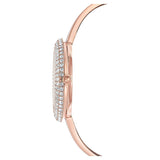 Swarovski Crystal Rose Silver Dial Rose Gold Steel Strap Watch for Women - 5484073