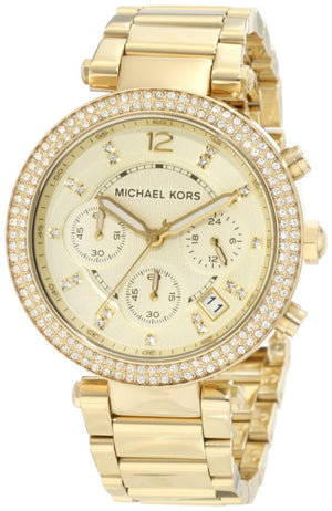 Michael Kors Parker Gold Dial Gold Steel Strap Watch for Women - MK5632