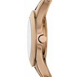 Emporio Armani Chiara Silver Dial Rose Gold Steel Strap Watch For Women - AR7362
