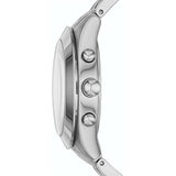 Marc Jacobs Peeker Chronograph Silver Dial Silver Steel Strap Watch for Women - MBM3371