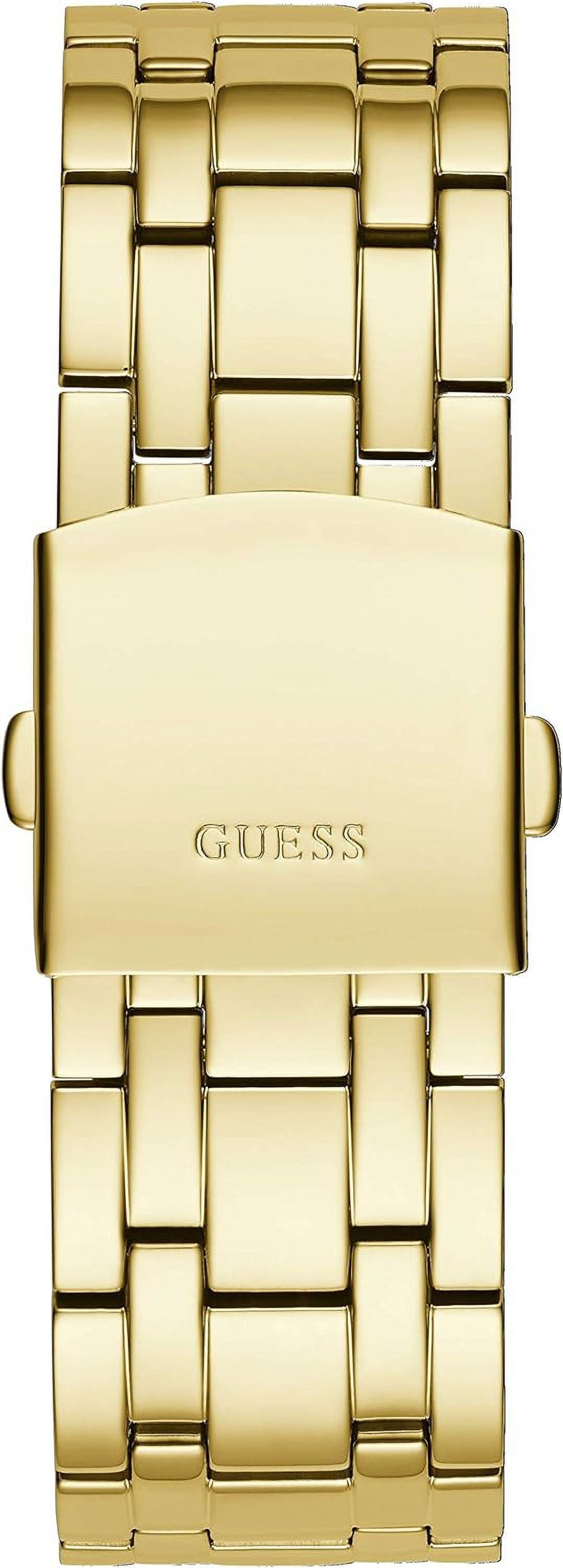 Guess Continental Diamonds Gold Dial Gold Steel Strap Watch for Men - GW0261G2