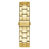 Guess Night Life Diamonds Black Dial Gold Steel Strap Watch for Women - GW0405L2