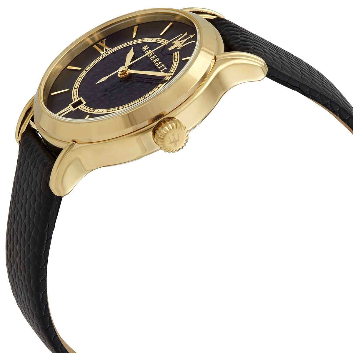 Maserati Epoca Black Dial Black Leather Strap Watch For Women - R8851118501
