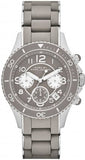Marc Jacobs Rock Chronograph Grey Dial Grey Silicone Strap Watch for Women - MBM2595