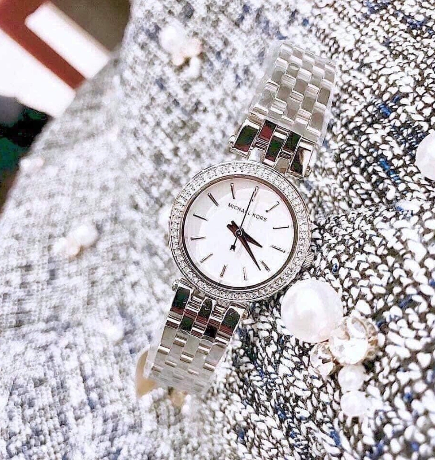 Michael Kors Darci Silver Dial Silver Steel Strap Watch for Women - MK3294