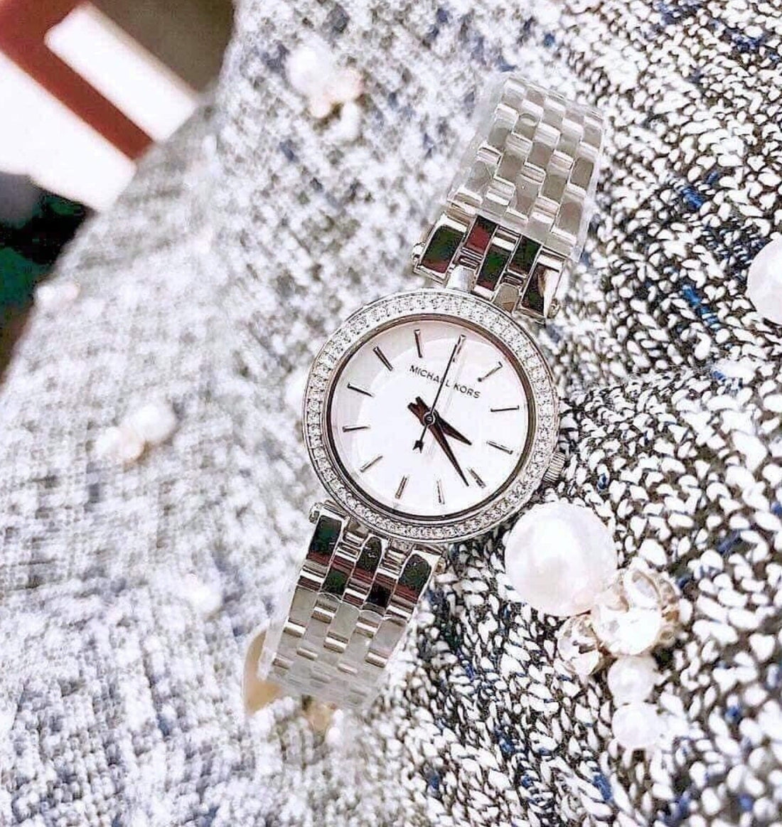 Michael Kors Darci Silver Dial Silver Steel Strap Watch for Women - MK3294