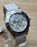 Marc Jacobs Blade White Dial White Leather Strap Watch for Women - MBM1187