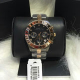 Marc Jacobs Blade Chronograph Grey Dial Two Tone Steel Strap Watch for Women - MBM8583