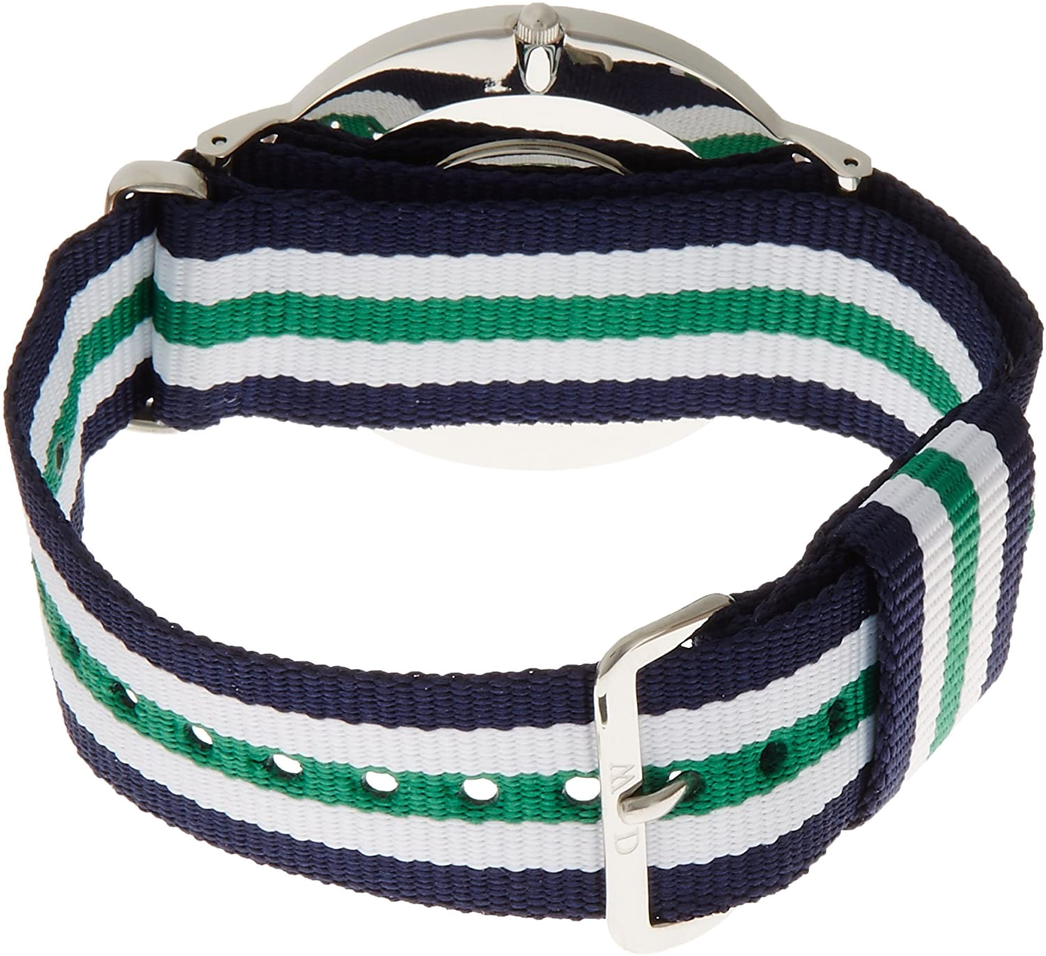 Daniel Wellington Classic Nottingham White Dial Two Tone NATO Strap Watch For Men - 0208DW