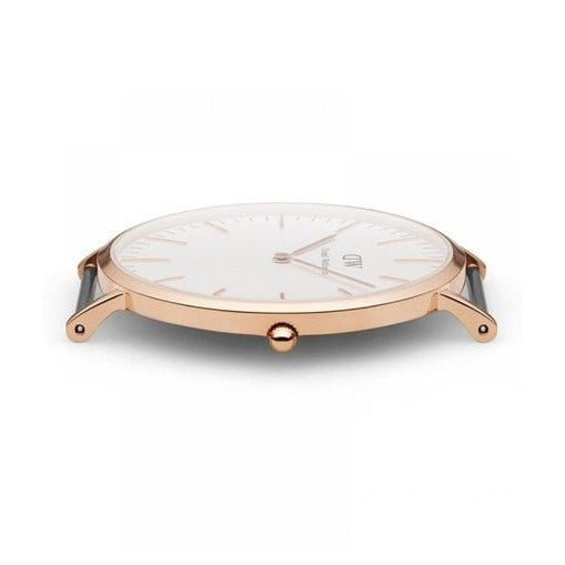 Daniel Wellington Classic Oxford White Dial Two Tone NATO Strap Watch For Men - DW00100001