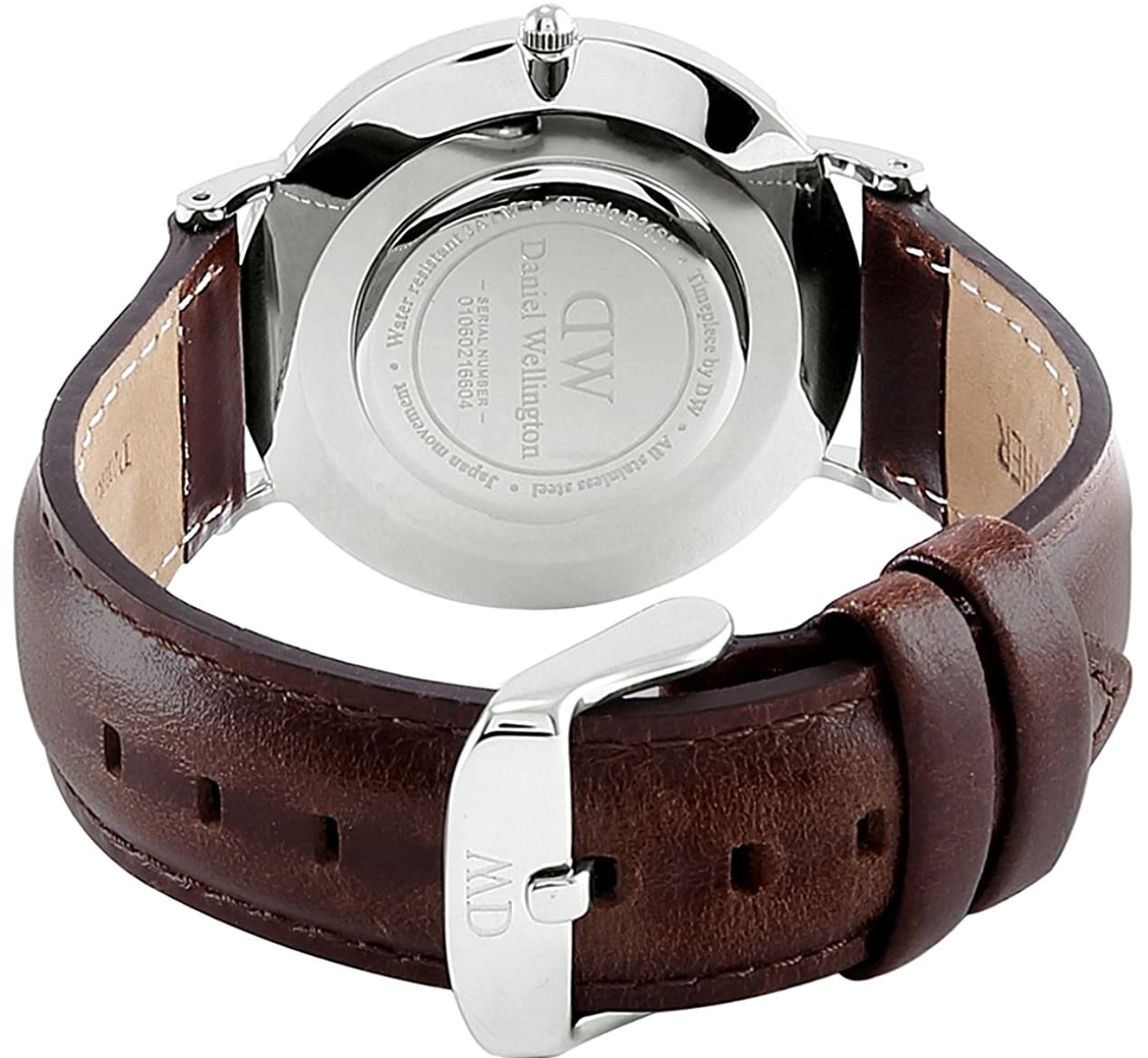 Daniel Wellington Classic Bristol Quartz White Dial Brown Leather Strap Watch For Men - DW00100023