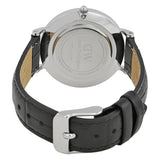 Daniel Wellington Classic Petite Reading White Dial Black Leather Strap Watch For Women - DW00100185