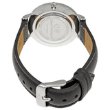 Daniel Wellington Petite Sheffield Black Dial Black Leather Strap Watch For Women - DW00100180