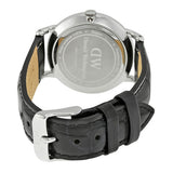 Daniel Wellington Dapper Reading Quartz White Dial Black Leather Strap Watch For Women - DW00100117