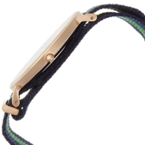 Daniel Wellington Classic Warwick White Dial Two Tone Nylon Strap Watch for Men - DW00100005