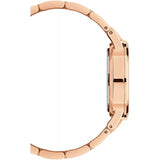 Daniel Wellington Iconic Link White Dial Rose Gold Steel Strap Watch for Women - DW00100213