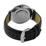 Daniel Wellington Dapper Sheffield White Dial Black Leather Strap Watch For Women - DW00100096