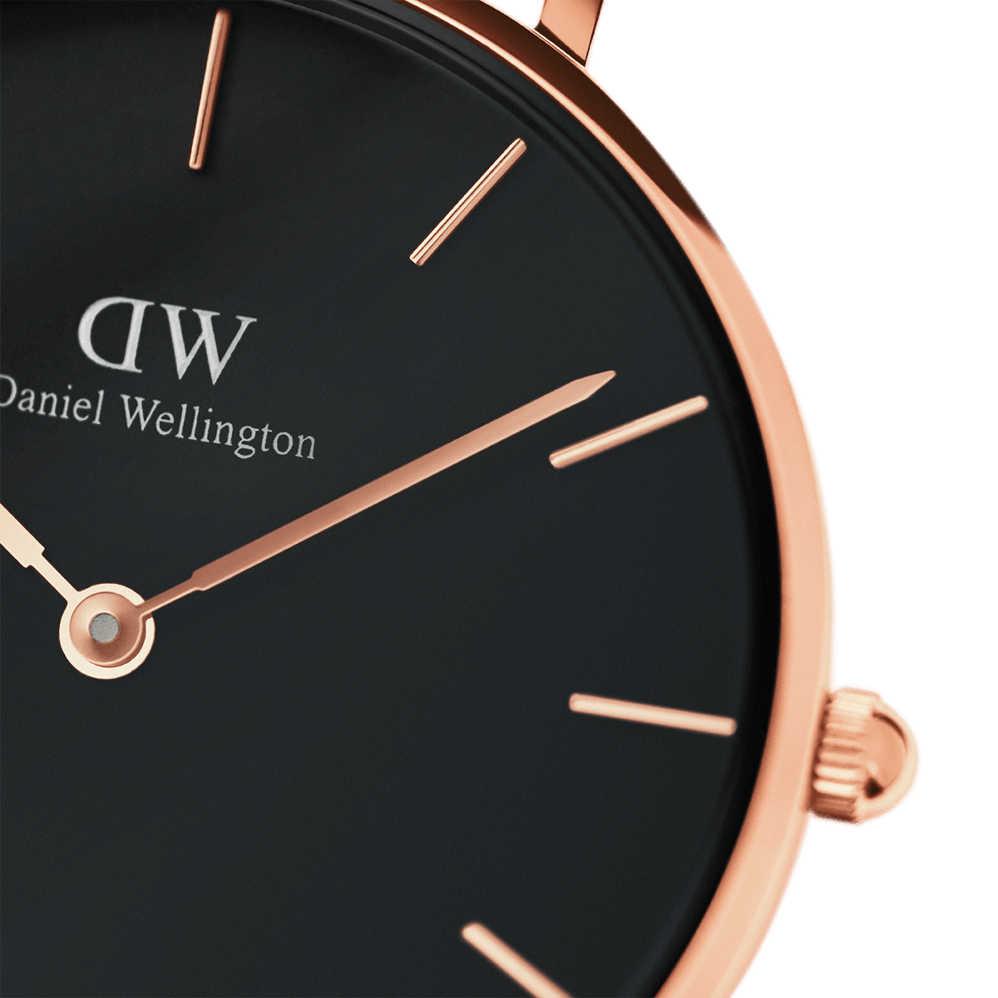 Daniel Wellington Petite Ashfield Black Dial Black Mesh Strap Watch for Women - DW00100307