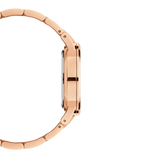 Daniel Wellington Iconic Link Grey Dial Rose Gold Steel Strap Watch For Women - DW00100336