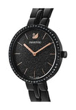 Swarovski Cosmopolitan PVD Black Dial Black Steel Strap Watch for Women - 5547646