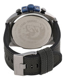Diesel Mega Chief Chronograph Black Dial Black Nylon Strap Watch For Men - DZ4500