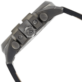 Diesel Mega Chief Chronograph White Dial Brown Leather Strap Watch For Men - DZ4280