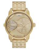 Diesel Mini Daddy Gold Dial Gold Steel Strap Watch For Men - DZ7306