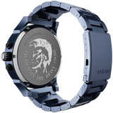 Diesel Daddy 2.0 Chronograph Grey Dial Blue Steel Strap Watch For Men - DZ7414