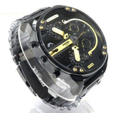 Diesel Mr. Daddy 2.0 Chronograph Black Dial Black Steel Strap Watch For Men - DZ7435