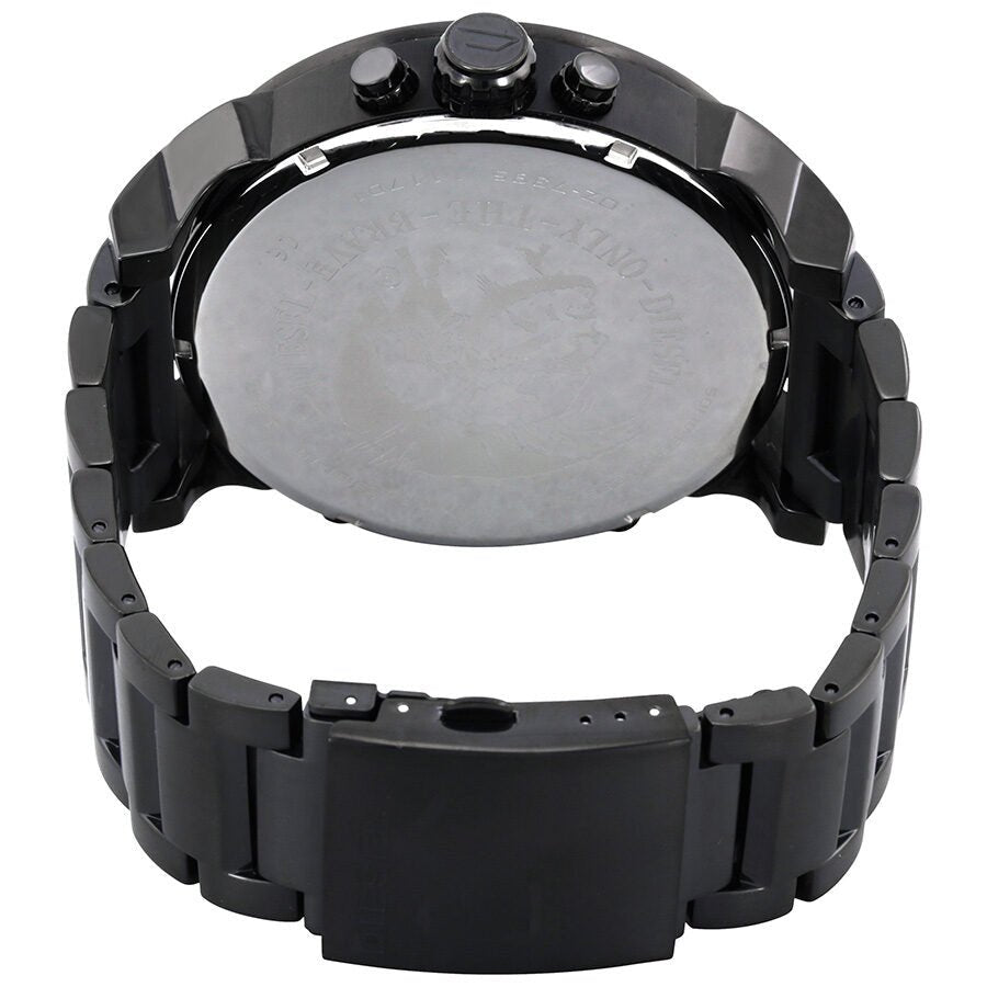 Diesel Mr Daddy 2.0 Chronograph Black Dial Black Steel Strap Watch For Men - DZ7395