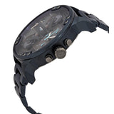 Diesel Daddy 2.0 Chronograph Grey Dial Blue Steel Strap Watch For Men - DZ7414