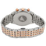 Emporio Armani Zeta Chronograph Quartz White Dial Two Tone Steel Strap Watch For Men - AR1998