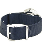 Daniel Wellington Classic Bayswater White Dial Blue NATO Strap Watch For Women - DW00100280