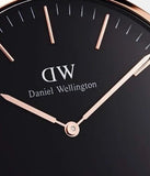 Daniel Wellington Classic Bayswater Black Dial Black NATO Strap Watch For Women - DW00100281