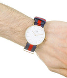 Daniel Wellington Classic Oxford White Dial Two Tone NATO Strap Watch For Men - DW00100001