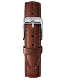 Daniel Wellington Classic Petite St Mawes Black Dial Brown Leather Strap Watch For Women - DW00100181