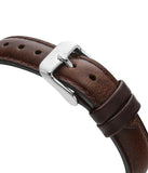 Daniel Wellington Classic Petite Bristol Black Dial Brown Leather Strap Watch For Women - DW00100177