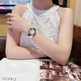 Gucci Guccissima Diamonds Mother of Pearl Dial Silver Steel Strap Watch For Women - YA134303