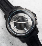 Maserati SFIDA Black Dial Black Rubber Strap Watch For Men - R8851123004