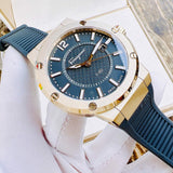 Salvatore Ferragamo F-80 Classic Green Dial Green Rubber Strap Watch for Men - SFHY02022