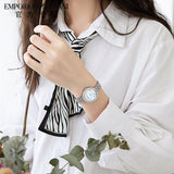 Emporio Armani Rosa Quartz White Dial Silver Steel Strap Watch For Women - AR11354