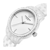 Emporio Armani Ceramic White Dial White Ceramic Bracelet Watch For Women - AR1477