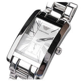 Emporio Armani White Dial Silver Stainless Steel Watch For Women - AR0146