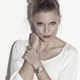 Guess Water Pro Diamonds Silver Dial Silver Steel Strap Watch For Women - G75511M