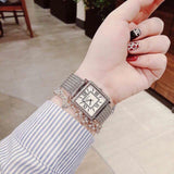 Guess Highline White Dial Silver Mesh Bracelet Watch For Women - W0826L1